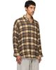 R13 R13 Yellow Shredded Seam Drop Neck Shirt - 2