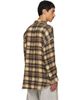 R13 R13 Yellow Shredded Seam Drop Neck Shirt - 3