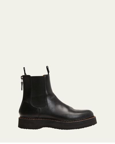 R13 Single Stack Leather Chelsea Boots