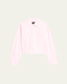 R13 Split-Hem Boyfriend Shirt