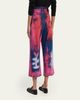 R13 Tie-Dye Cropped Wide-Leg Jeans - 3