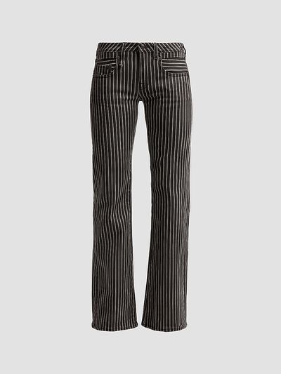 R13 Women's Boy Flare Striped Jeans