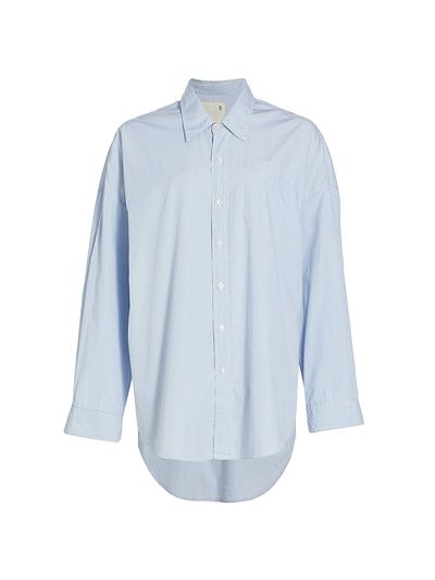 R13 Women's Drop Neck Oxford Shirt