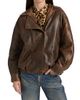 R13 Women's Leather Bomber Jacket - 6
