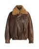 R13 Women's Leather Bomber Jacket - 9