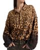 R13 Women's Leopard-Print Cotton Shirt - 6