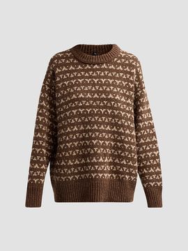 R13 Women's Oversized Crewneck Sweater