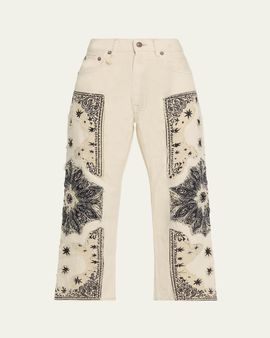 R13 X-Boyfriend Patchwork Jeans