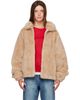 R2W R2W Beige Falco Oversized Wool Slik Jacket - 1