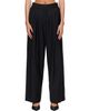R2W R2W Black Orielle Wool Wide Tapered Trousers - 1