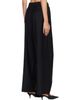 R2W R2W Black Orielle Wool Wide Tapered Trousers - 3