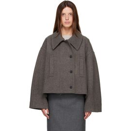 R2W R2W Gray Palma Wool Cash Double Short Jacket