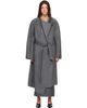 R2W R2W Gray Porin Draped Button Wool Cash Coat - 1