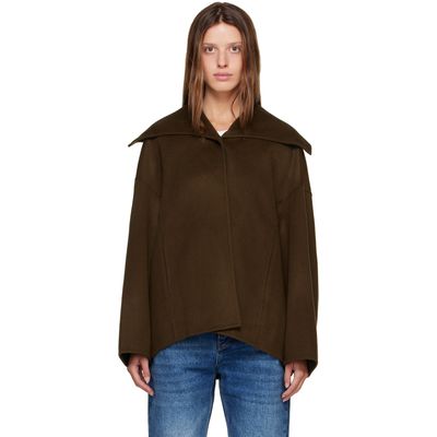 R2W R2W Khaki Nenka Wool Cash Sailor-Collar Jacket