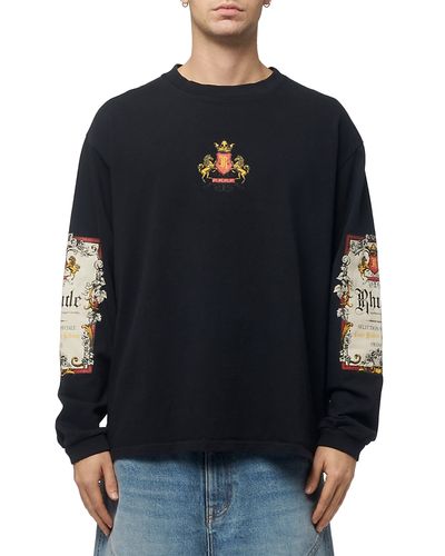 R H U D E R H U D E Bordeaux Long Sleeve Tee