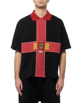 R H U D E R H U D E Crest Logo Polo Shirt
