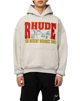 R H U D E R H U D E Desert Graphic Print Hoodie