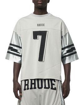 R H U D E R H U D E Logo Graphic Football Jersey
