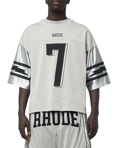 R H U D E R H U D E Logo Graphic Football Jersey