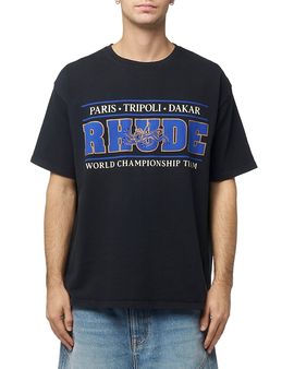 R H U D E R H U D E No Man's Land Logo Graphic T-Shirt