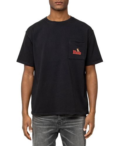 R H U D E R H U D E Rhude American Spirit Short Sleeve Pocket Graphic Tee