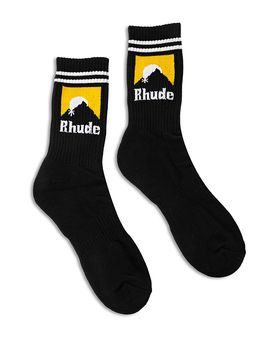 R H U D E R H U D E Striped Moonlight Crew Socks
