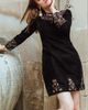 RAAS RAAS Arial Velvet Mini Dress Embroidered - 2