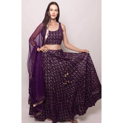 RAAS RAAS Jaden Sequins Embroidered Lehenga Choli