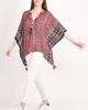 RAAS RAAS Yana Embroidered Ajrakh Kaftan Top - 2