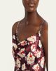 Rabanne Chain Cowl-Neck Floral Satin Maxi Slip Dress - 5