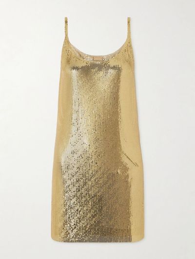 RABANNE Chainmail mini dress