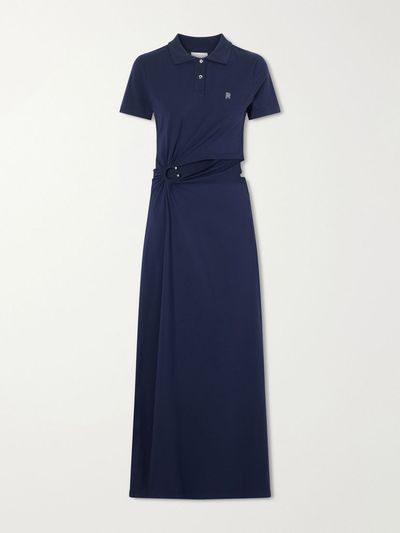 RABANNE Embellished jersey midi dress