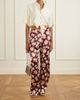 RABANNE Floral-print wide-leg silk pants - 2