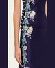 Rabanne Floral Embroidered Snap Draped Jersey Midi Dress - 5