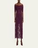 Rabanne Off-The-Shoulder Twisted Lace Midi Dress - 2