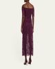 Rabanne Off-The-Shoulder Twisted Lace Midi Dress - 3