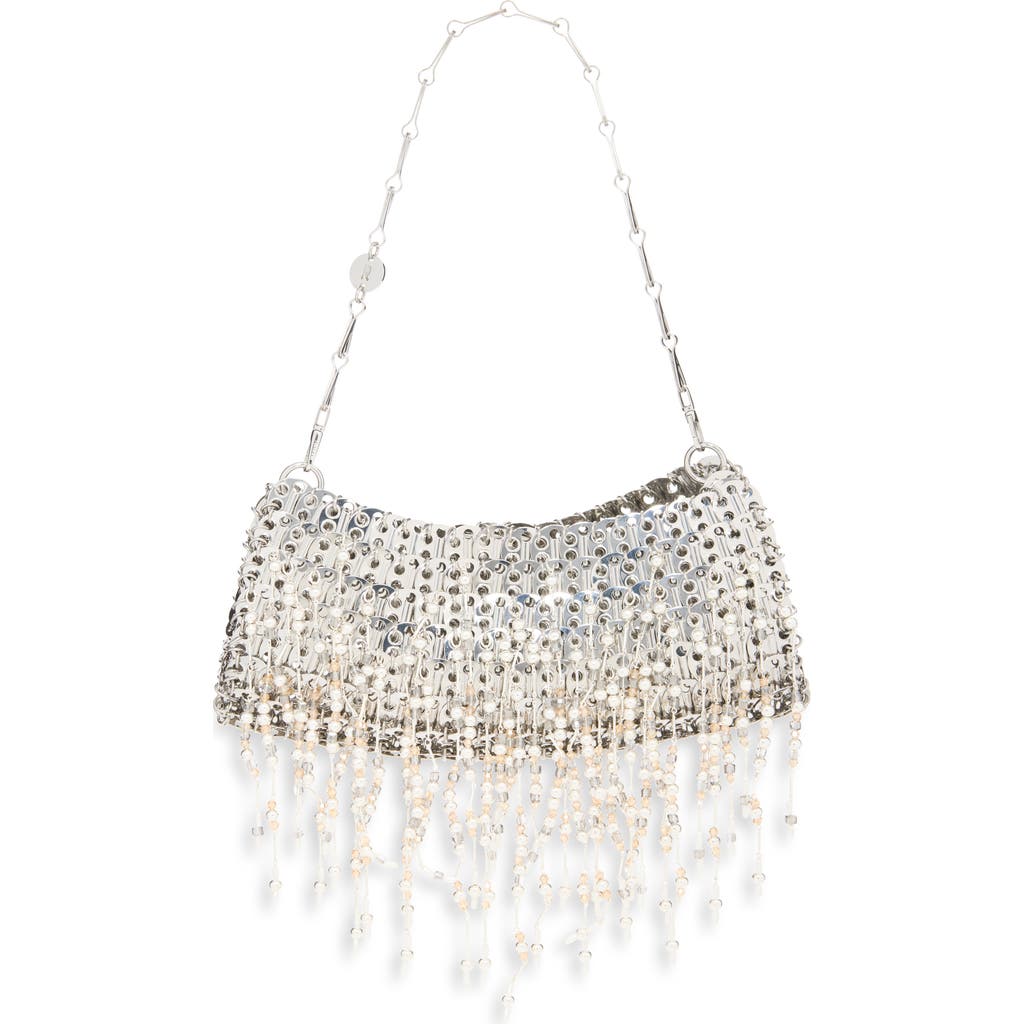 Rabanne Rabanne 1969 Beaded & Faux Pearl Fringe Shoulder Bag