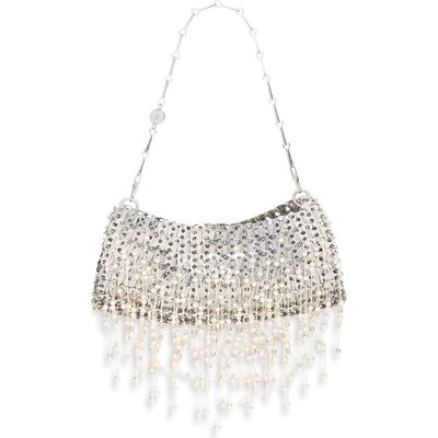Rabanne Rabanne 1969 Beaded & Faux Pearl Fringe Shoulder Bag