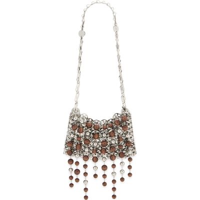 Rabanne Rabanne 1969 Chain Mail Wooden Bead Shoulder Bag