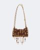 Rabanne Rabanne 1969 Small wood embellished shoulder bag - 1