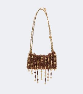 Rabanne Rabanne 1969 Small wood embellished shoulder bag