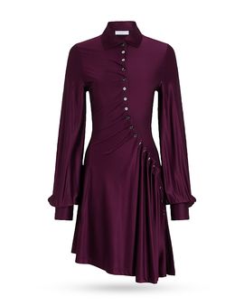Rabanne Rabanne Asymmetric Long Sleeve Dress