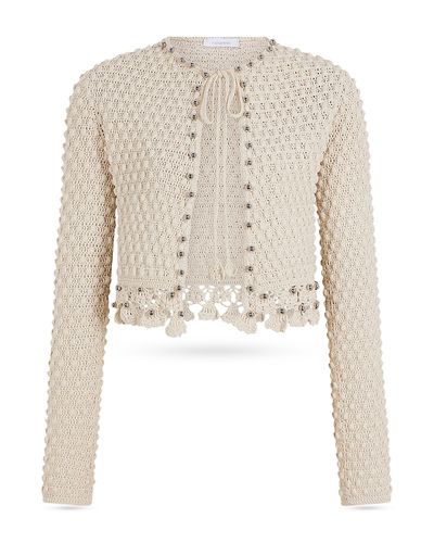 Rabanne Rabanne Beaded Crochet Cardigan