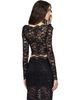 Rabanne Rabanne Black Lace Crop Top - 3