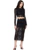 Rabanne Rabanne Black Lace Crop Top - 4