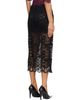 Rabanne Rabanne Black Layered Lace Midi Skirt - 3