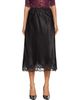 Rabanne Rabanne Black Silk Lace Midi Skirt - 1