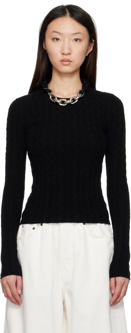 Rabanne Rabanne Black Wool Sweater