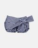 Rabanne Rabanne Bow-detail striped cotton shorts - 1
