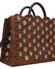 Rabanne Rabanne Brown Large Signature Signature 1969 Discs Tote - 2
